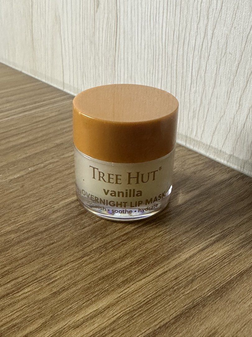 Tree Hut vanilla overnight lip mask 17g (Category: Face Care) located in Manila. Submitted by goddessfinds (Listing ID 1466908232, Image 1). Description: barely used Impulse buy from traveling.
