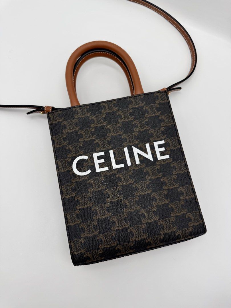 Triomphe Mini Vertical Cabas Tote Bag (Category: Cross-body Bags) located in Tiaong. Submitted by purseloveph (Listing ID 1466941783, Image 1). Description: ❣️PLEASE TAKE THE TIME TO READ❣️ Celine Mini Vertical Cabas in Triomphe Canvas Approx. 7 X 8 X 2 IN 📌ONHAND? Yes 📌STILL AVAILABLE? Item not marked as sold means available ❌NO LALAMOVE/GRAB ETC. ❌NO COD ❌NO RESERVATION ❌NO WHEN WORN ✅SAME DAY SHIPPING CUT OFF 12nn ✅ALL SALES ARE FINAL “WHAT’