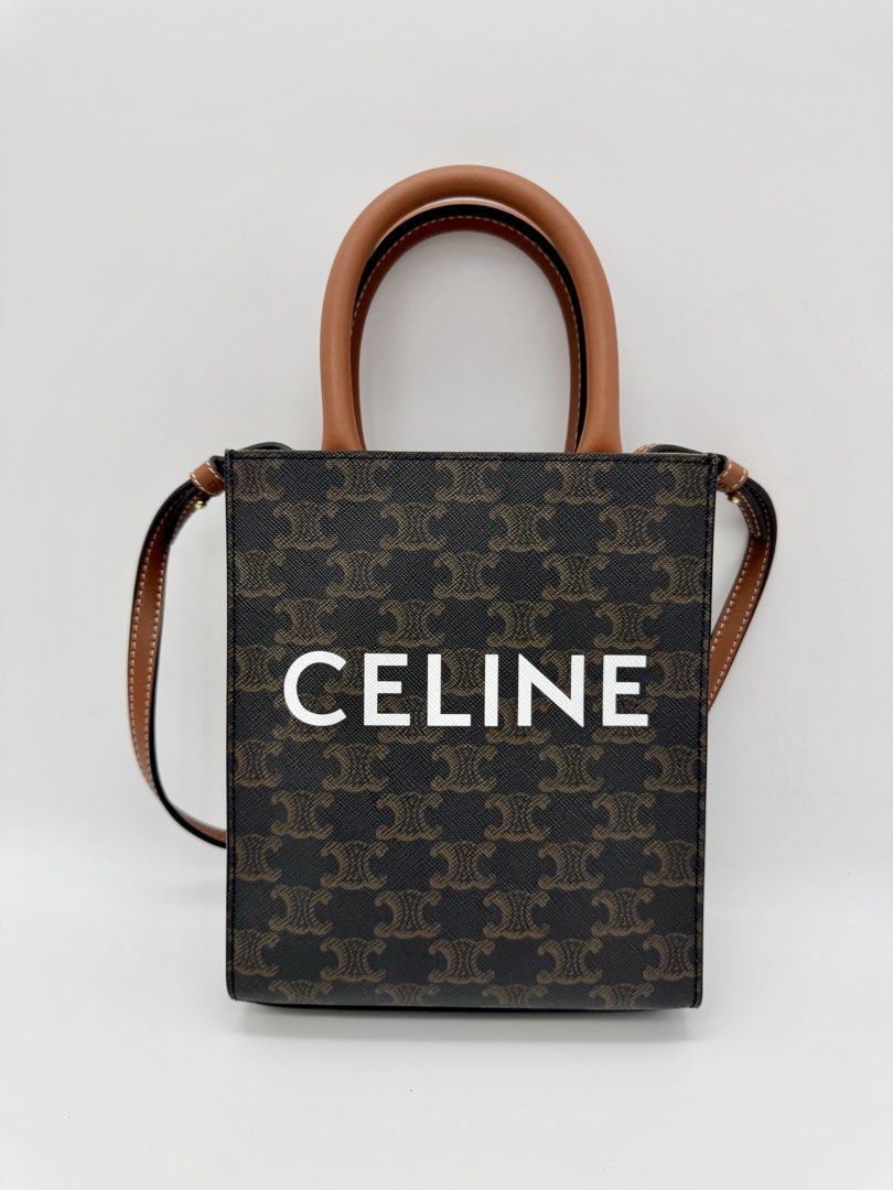 Triomphe Mini Vertical Cabas Tote Bag (Category: Cross-body Bags) located in Tiaong. Submitted by purseloveph (Listing ID 1466941783, Image 2). Description: ❣️PLEASE TAKE THE TIME TO READ❣️ Celine Mini Vertical Cabas in Triomphe Canvas Approx. 7 X 8 X 2 IN 📌ONHAND? Yes 📌STILL AVAILABLE? Item not marked as sold means available ❌NO LALAMOVE/GRAB ETC. ❌NO COD ❌NO RESERVATION ❌NO WHEN WORN ✅SAME DAY SHIPPING CUT OFF 12nn ✅ALL SALES ARE FINAL “WHAT’