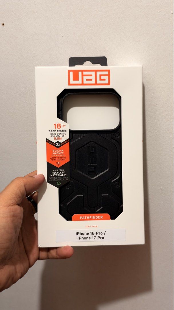 UAG Pathfinder Case Black for iPhone 18 Pro and iPhone 17 Pro (Category: Cases & Sleeves) located in Taguig. Submitted by appweard (Listing ID 1466892465, Image 2). Description: Selling ✅UAG Pathfinder Series for iPhone 17 Pro and iPhone 18 Pro ✅ Black (looks good to any color of iPhone) ✅Brand New and never used ✅SRP is Php 3,830.93 ✅Selling only for Php 2,190.00 The Pathfinder Series Case is the ideal choice for those seeking a rugged, adventur
