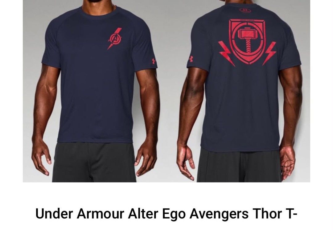 Under Armour - Thor (Category: Tshirts & Polo Shirts ) located in Pasig City. Submitted by geloangelo17550 (Listing ID 1466949388, Image 2). Description: Authentic Excellent condition Issue check last 3 pictures.