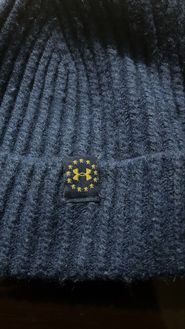 Under Armour Project Rock Freedom Respect Ribbed Beanie (Category: Beanies) located in Porac. Submitted by macky.ron (Listing ID 1466962321, Image 2). Description: Condition:9.7/10 Color rate:9.7/10 Issue (s): None Complete Tags.