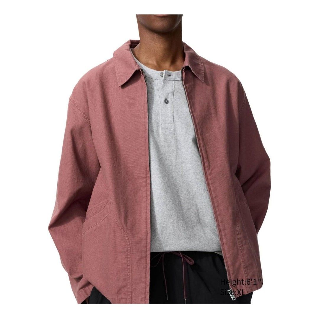 Uniqlo JWA Blouson Jacket (Category: Coats, Jackets and Outerwear) located in Quezon City. Submitted by princegreey (Listing ID 1466927029, Image 1). Description: Uniqlo JW Anderson Collaboration Zip-up Blouson Jacket Size: XL Dimes: 25 width/ 28 length Excellent condition DM TO PURCHASE 📥 Shipping: J&T & Lalamove Loc: QC kamuning.
