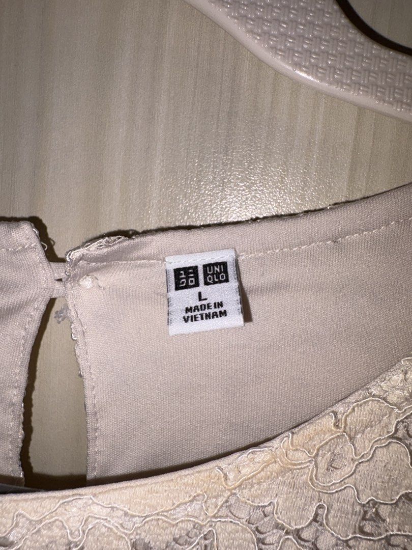 UNIQLO Lace Double-Lined Shirt (Category: Shirts) located in Antipolo. Submitted by maiplus (Listing ID 1466937981, Image 2). Description: UNIQLO Size L 📍Antipolo City.
