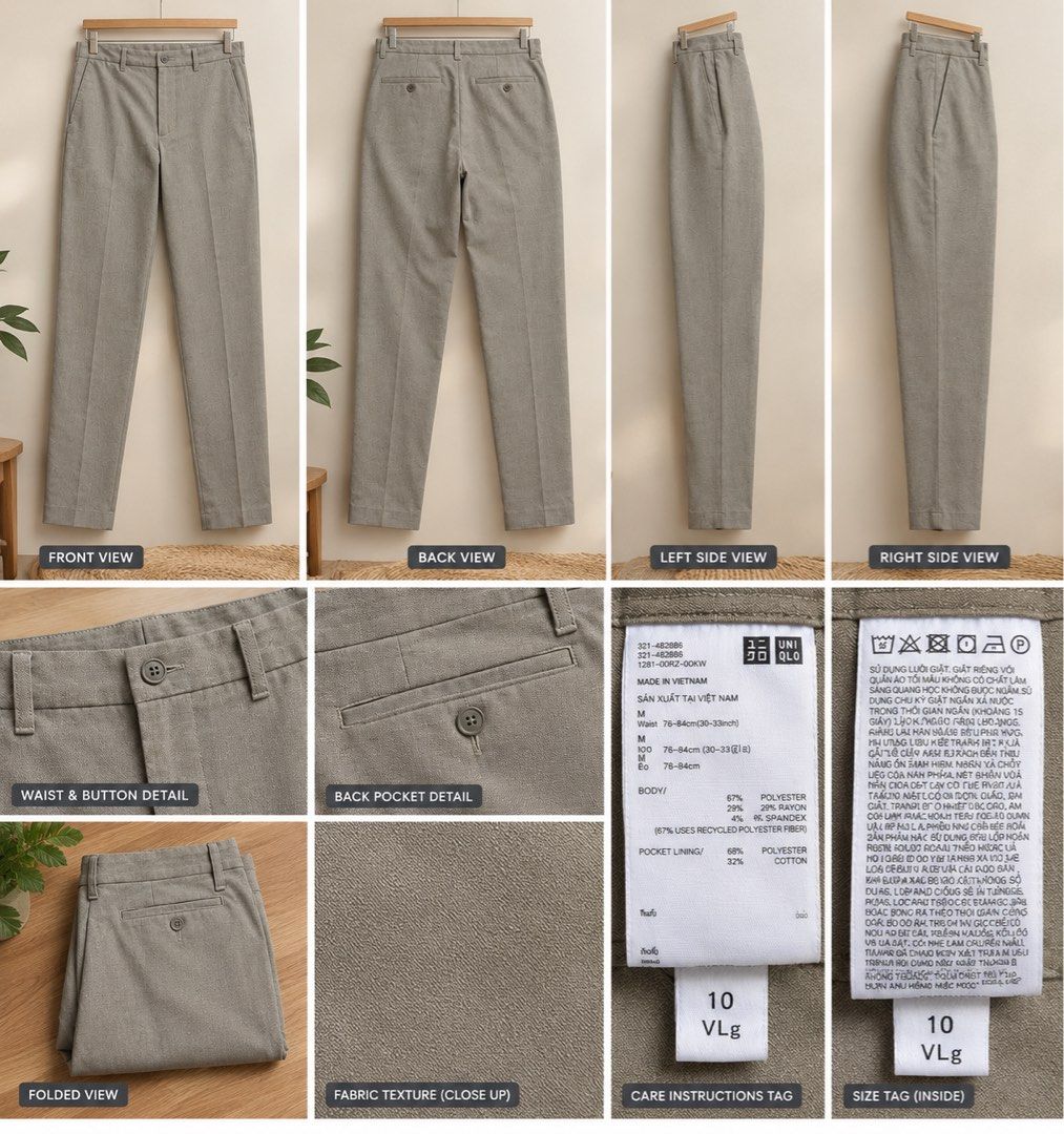 uniqlo pants (Category: Jeans) located in Manila. Submitted by eugenediaz (Listing ID 1466823698, Image 1). Description: selling uniqlo mens pants not ukay 30-33inch waistline medium no issues metro manila loc.