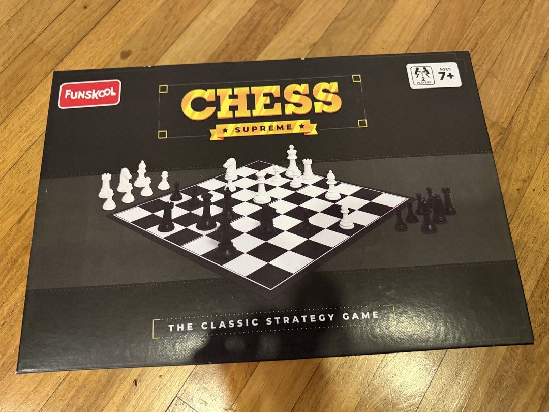 Unopened Funskool Chess Supreme Set (Category: Board Games & Puzzles) located in Manila. Submitted by goldenrabbit_605125 (Listing ID 1466821236, Image 1). Description: Pick up at Rockwell Amakati.