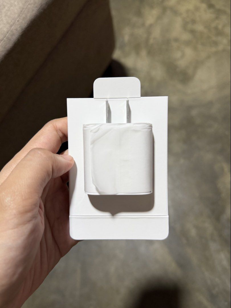 USB-C 20W Apple Adapter (Category: Chargers & Cables) located in Cavite. Submitted by micole. (Listing ID 1466947833, Image 3). Description: good as brand new. once lang nagamit. rfs: may extra adapter.