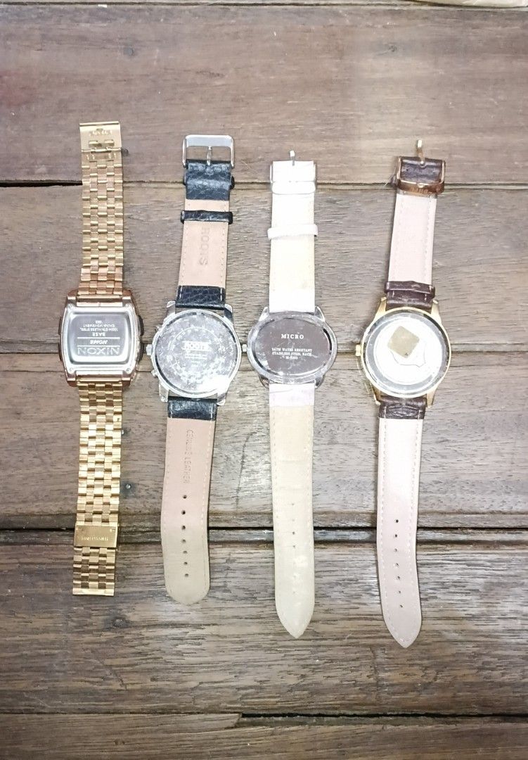 USED WATCH SELLING AS IS AS SET (Category: Women's Watches) located in Quezon City. Submitted by 4_leaf_clover (Listing ID 1466840619, Image 2). Description: ON-HAND READY TO SHIP SELLING AS IS CONDITION SELLING AS SET ONLY P1800/set of 4 LOC. QC/SDD - JNT PAYO ONLY DM.