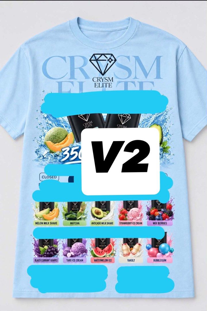 V2 CRYSM DESIGN BLUE SHIRT | VERSION 2 | (Category: Announcements) located in Dinalupihan. Submitted by capsnpffs (Listing ID 1466909720, Image 1). Description: Can ship nationwide.
