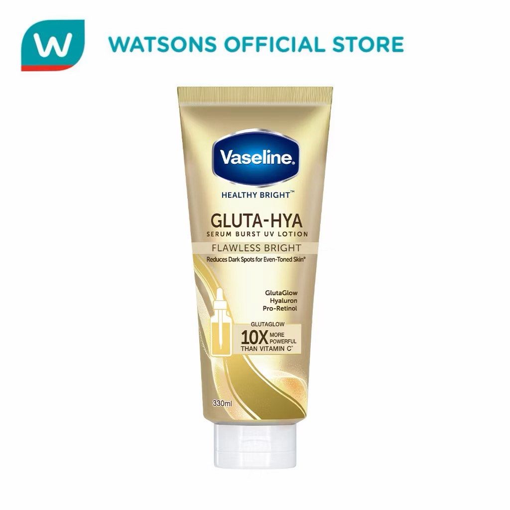 Vaseline Gluta-Hya Lotion Flawless Bright 330ml (Category: Body Care) located in Quezon City. Submitted by altheamcrg (Listing ID 1466940529, Image 2). Description: — RFS: I like the pink one more! — brand new, sealed! 📍location: quezon city, commonwealth.