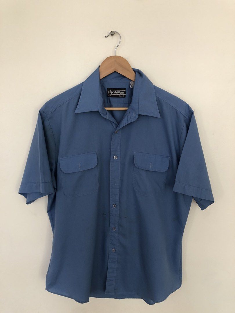 Vintage 80s Sears Button Up Work Shirt (Category: Tshirts & Polo Shirts ) located in Manila. Submitted by picklerick_collects (Listing ID 1466810842, Image 1). Description: .