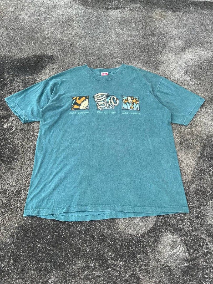 VINTAGE 90s DISNEY "THE TIGGER" TEE (Category: Tshirts & Polo Shirts ) located in Quezon City. Submitted by ezpc.thrift (Listing ID 1466885635, Image 1). Description: ISSUE: HAIRLINE, GOOD FADE CONDITION: VINTAGE SIZE: L ON TAG DIMES: L-28"/W-22.5" NOTE: MANAGE YOUR EXPECTATION SINCE THIS IS A VINTAGE PIECE. REST ASSURED ANY ISSUES ARE DECLARED. DM FOR MORE INQUIRIES.