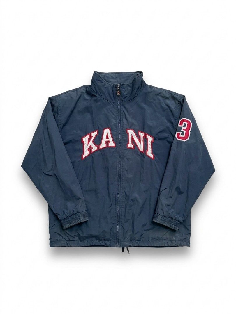 Vintage 90s Karl Kani Nylon Jacket Size Large (Category: Coats, Jackets and Outerwear) located in San Mateo. Submitted by jhaixsober (Listing ID 1466939882, Image 1). Description: DIMES LENGTH 29 WIDTH 25.5 -EXCELLENT CONDITION -NO ISSUE -NEED WASH ONLY -COLOR RATE 9.5/10 -WINBREAKER -GOOD FOR PSG -SOLID ITEM LOCATION: QUEZON CITY🏘 COURIER: J&T AND LALAMOVE🚛 MOP: GCASH ONLY💵.