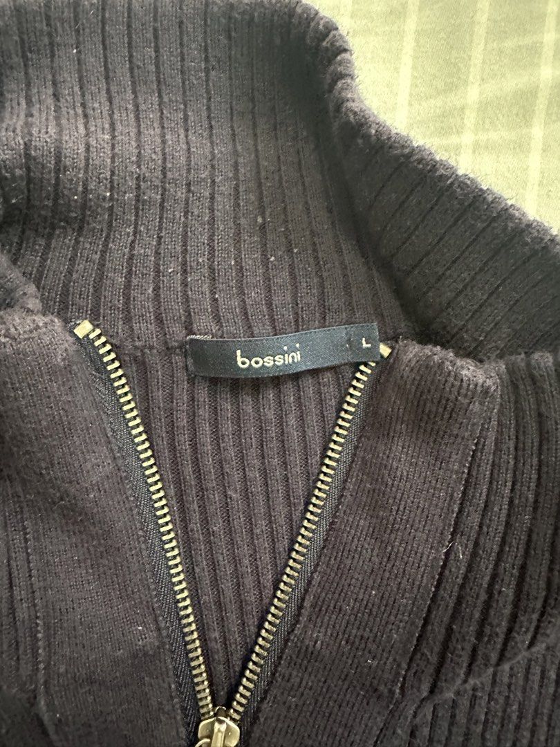 Vintage Bossini Navy Zip Up Jacket (Category: Coats, Jackets and Outerwear) located in Manila. Submitted by ilovemikunakano (Listing ID 1466912334, Image 3). Description: Used only once in great condi.