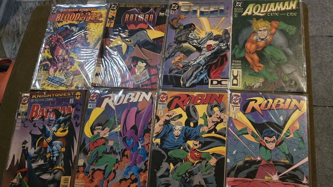 Vintage comics DC Justice League, Batman, Robin (Category: Comics & Manga) located in Cavite. Submitted by jojoscollection (Listing ID 1466970105, Image 1). Description: 24 pieces for take all -please look at the photos to see the condition of the items. -from personal collection -complete pages -pages are tanned MOP Gcash or BDO MOD J&T express Lalamove ( kayo na po ang mag book)or pickup Location: BDO Aguinaldo Highway Dasmariñas, Cavite.