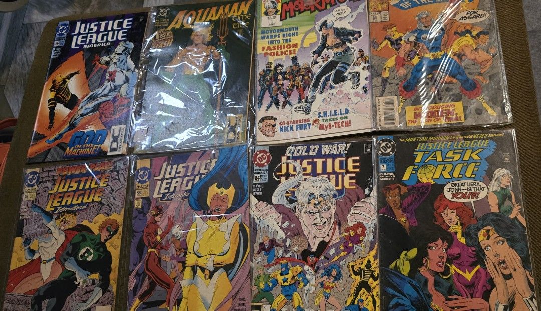 Vintage comics DC Justice League, Batman, Robin (Category: Comics & Manga) located in Cavite. Submitted by jojoscollection (Listing ID 1466970105, Image 2). Description: 24 pieces for take all -please look at the photos to see the condition of the items. -from personal collection -complete pages -pages are tanned MOP Gcash or BDO MOD J&T express Lalamove ( kayo na po ang mag book)or pickup Location: BDO Aguinaldo Highway Dasmariñas, Cavite.