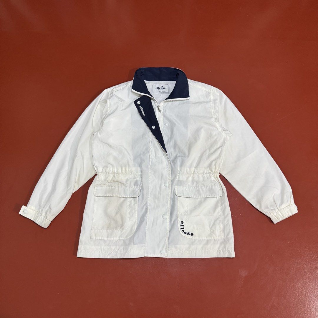 VINTAGE ELLESSE WINDBREAKER JACKET (Category: Coats, Jackets and Outerwear) located in Pasig City. Submitted by buzzthrifty (Listing ID 1466944848, Image 1). Description: SIZE M-L 21x27 EXCELLENT CONDITION WASH ONLY.