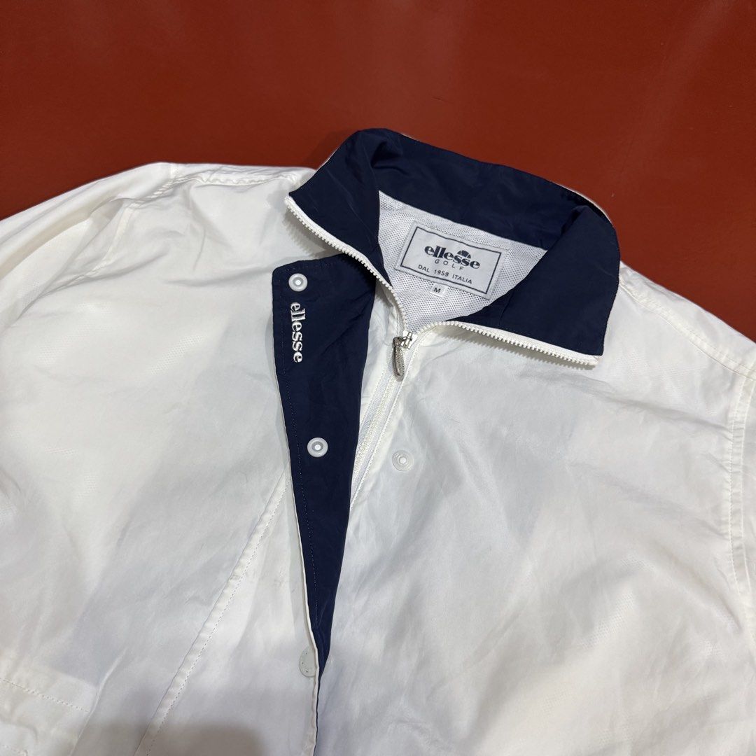 VINTAGE ELLESSE WINDBREAKER JACKET (Category: Coats, Jackets and Outerwear) located in Pasig City. Submitted by buzzthrifty (Listing ID 1466944848, Image 2). Description: SIZE M-L 21x27 EXCELLENT CONDITION WASH ONLY.