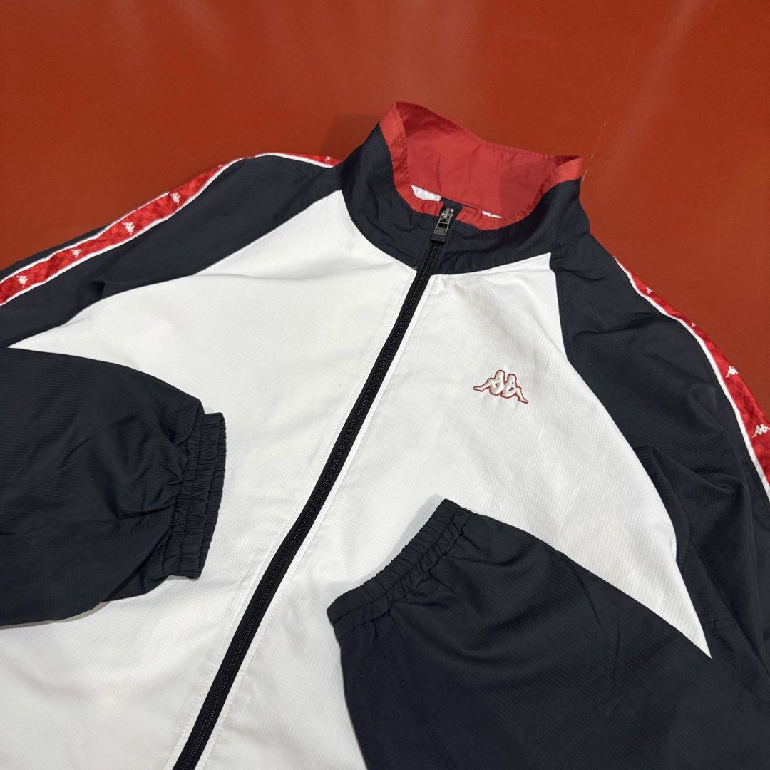 VINTAGE KAPPA SIDETAPE WINDBREAKER JACKET (Category: Coats, Jackets and Outerwear) located in Pasig City. Submitted by buzzthrifty (Listing ID 1466944638, Image 2). Description: SIZE L-XL EXCELLENT CONDITION .