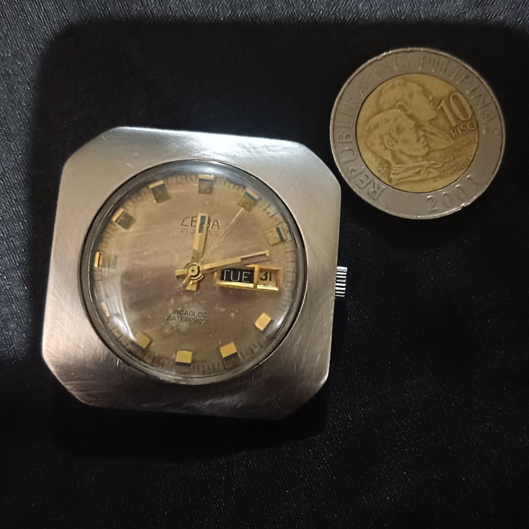 Vintage Rare Ceba Manual Wind Square Watch (Category: Men's Watches) located in Pasig City. Submitted by antikto (Listing ID 1466826109, Image 1). Description: vintage ceba desusi swiss made. issue,humihinto.price 3,900.