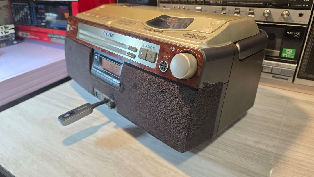 Vintage Sony Cfd-A110 (Category: Portable Music Players) located in Manila. Submitted by bryanpotpot18 (Listing ID 1466853271, Image 1). Description: Sony CFD-A 110 Radio Am/Fm working Tape working Aux in working 2800neg Cd not working.