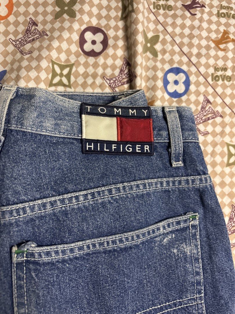 Vintage Tommy Hilfiger Carpenter Pants (Category: Jeans) located in Cabuyao City. Submitted by giothr1ft (Listing ID 1466893545, Image 3). Description: -Waist:30 -Length: 40 -Thigh: 13 -Leg Hole:10.
