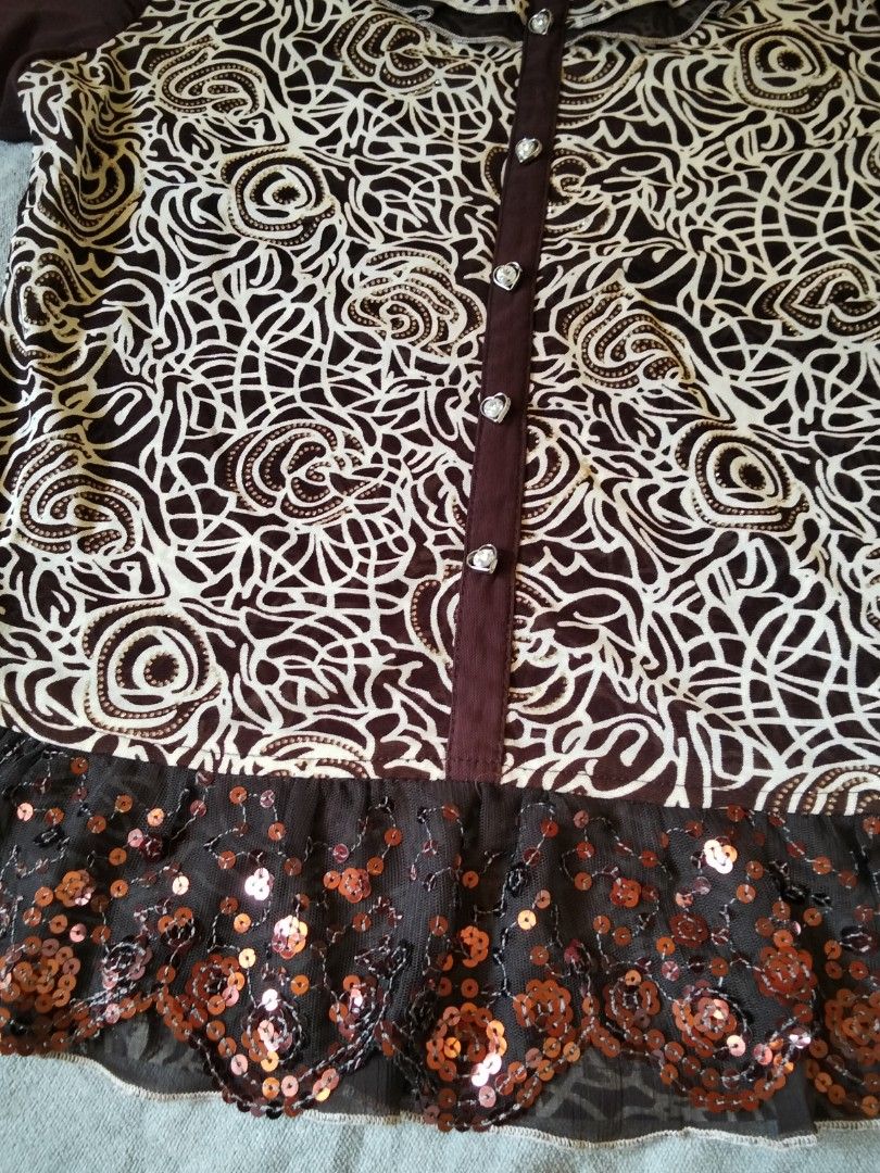 Vintage whimsy top #sequined (Category: Blouses) located in Baras. Submitted by lalahdresan (Listing ID 1466783859, Image 2). Description: Selection Euc No flaws Buy as is Limit expectations No return no exchange Jnt SF starts at 54 Thank you for visiting.