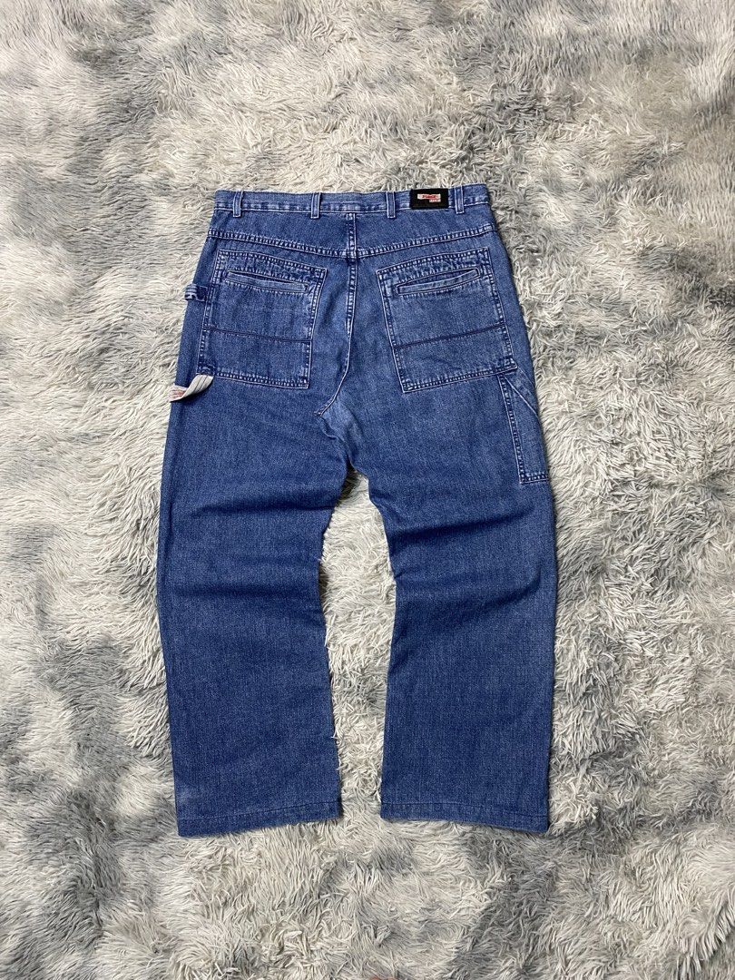 Vintage X-Large Carpenter Jeans (Category: Jeans) located in Solano. Submitted by solothrifting (Listing ID 1466904626, Image 1). Description: Vintage X-Large Carpenter Jeans Condition: 9/10 sign of usage, length altered Size on tag: 36.