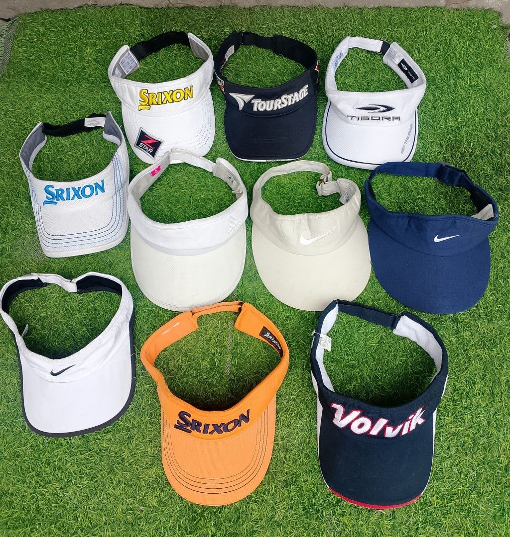 VISOR GOLF CAP (Category: Activewear) located in Manila. Submitted by clintstone07 (Listing ID 1466876339, Image 1). Description: FOR SALE ❗❗ GOLF VISOR 🧢 BOTH EXCELLENT 👌 MEN & WOMEN ONE SIZE DIRECT MESSAGE ME 📥.
