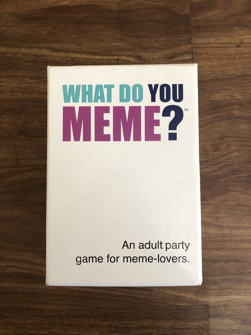 What Do You Meme ? Card Game (Category: Board Games & Puzzles) located in Manila. Submitted by picklerick_collects (Listing ID 1466779683, Image 1). Description: .