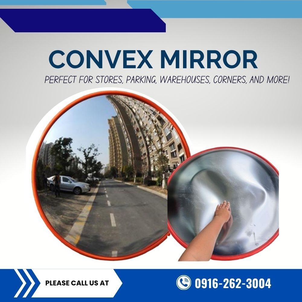 Wide Angle Safety & Blind Spot Mirror (Category: Everything Else Others) located in Makati City. Submitted by johnstone_mkt (Listing ID 1466778214, Image 1). Description: Wide Angle Safety & Blind Spot Mirror For indoor and outdoor Available sizes: 60 cm / 80 cm / 45 cm Message us for more details.