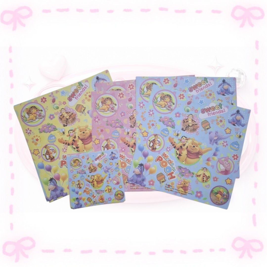 Winnie the Pooh Folding Paper (Category: Other Stationery & Craft) located in Sorsogon. Submitted by mitchelle0425 (Listing ID 1466900141, Image 1). Description: 150x150mm 18pcs (3 colors) 75x75mm 12pcs (3 colors).