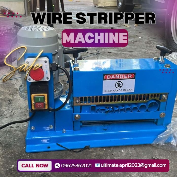 Wire Stripper Machine For Sale (Category: Other Home Appliances) located in Caloocan City. Submitted by coolstorm-71de73 (Listing ID 1466878407, Image 1). Description: ✅ Big discount for orders ✅ 100% LEGIT TRUSTED SUPPLIER! ✅ With Complete Legal Documents ✅ BIR Registered M40-1 Mini Cable Wire Stripper Machine PHP 43,465 Power: 0.37kw Voltage: 220V - 50Hz Net weight: 38kg/84lbs Dimensions: 58X28 X37cm/23x11x14.5inch Cable diameter: DA 1 mm DA 40
