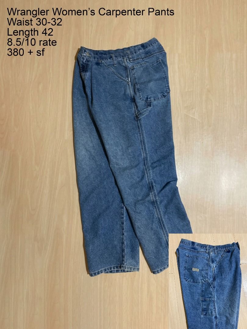 Wrangler Women's Carpenter Pants (Category: Jeans) located in Cadiz. Submitted by thespotcdz (Listing ID 1466827271, Image 1). Description: Waist 30-32 Length 42" 8.5/10 rate no tags .