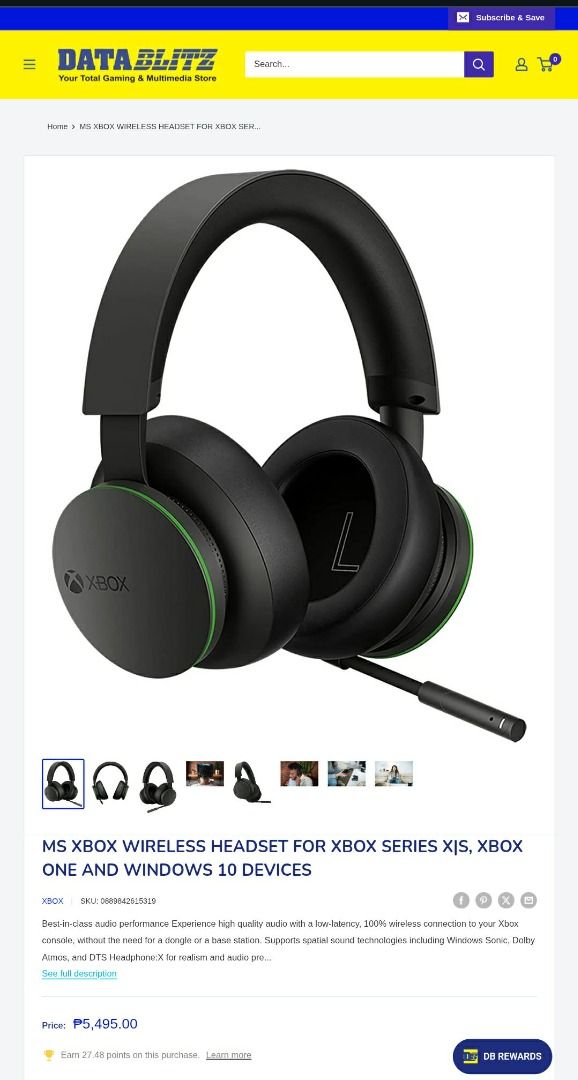 Xbox Wireless Headset (Sealed) (Category: Headphones & Headsets) located in Manila. Submitted by angelex0317 (Listing ID 1466805761, Image 3). Description: PM if interested. Sealed and unused. Meetup: Kamuning MRT (preferred), or any MRT station (add transpo fees) Delivery: Lalamove/Grab (Payment first before delivery. Buyer will shoulder the delivery fee. Can videocall before payment) Shipping: LBC/Philpost (Payment first before shipping. Buyer 
