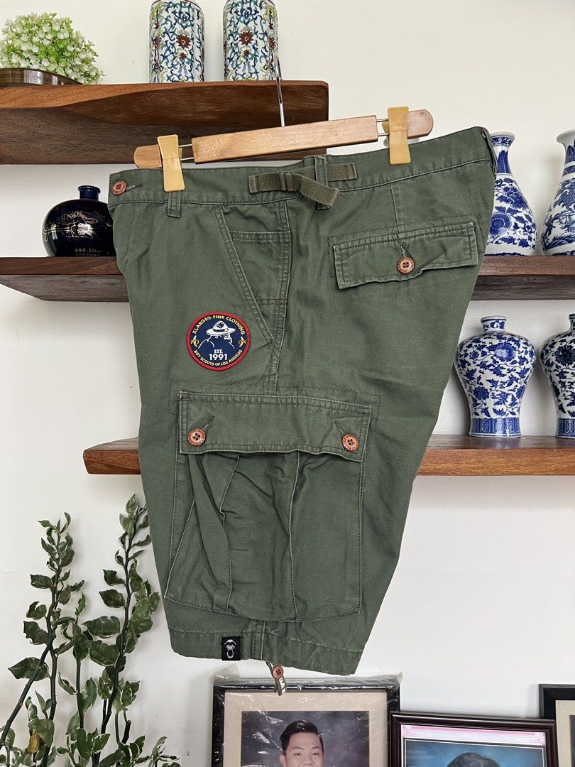 XLARGE MILITARY CARGO SHORTS (Category: Shorts) located in Solano. Submitted by aljoners (Listing ID 1466898580, Image 3). Description: Size: 34 Length: 22 Leg opening: 10.5 Color rate: 9.5/10 Condition: 10/10 Issue/s: None - can fit up to 36 adjustable “Color may vary due to lighting”.