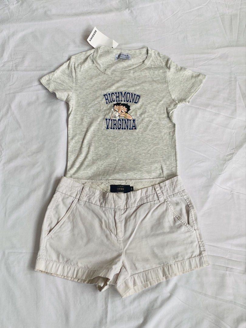 Y2k Set (Category: Shirts) located in Tumauini. Submitted by bihisbyme (Listing ID 1466885078, Image 1). Description: 🛒Set 01 Sizes: Top - small on tag but can fit upto med body frame Bottom - waist:30 inches; length:10 inches (low waist type) Issue: Top - none, brand new Bottom - thrift, not visible stain Prices: ₱250 Happy shopping!! 🛒 🛍️ Follow us on IG @bihis_co for freebies..