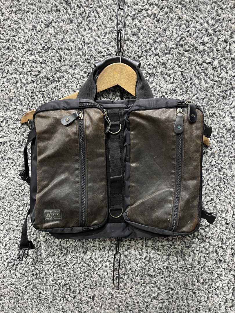 Yoshida & Co. Porter 3-Way Briefcase (Category: Backpacks) located in General Trias. Submitted by zrchustle.604 (Listing ID 1466969516, Image 1). Description: Yoshida & Co. Porter 3-Way Briefcase, highly versatile and convertable across three distinct carrying styles: • Briefcase: Hand-carried vertically or horizontally using the main top handles. • Shoulder Bag: Worn across the body by clipping a long shoulder strap to the integrated side rings.