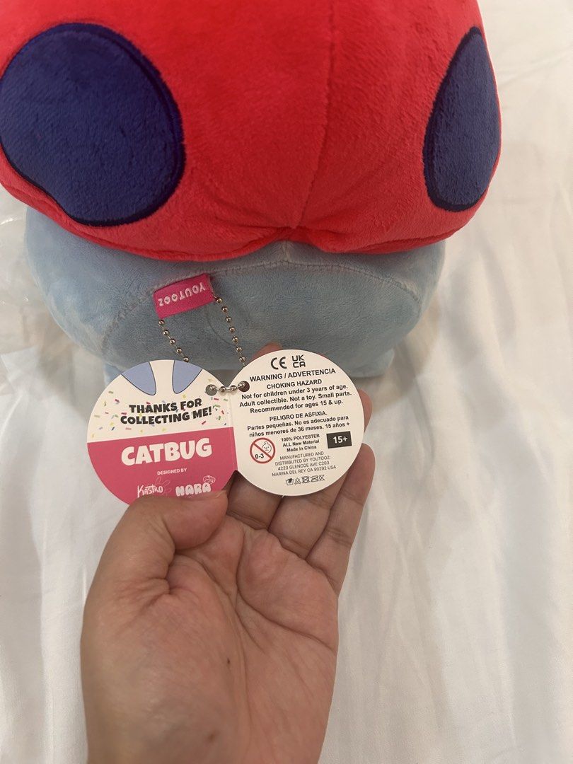 Youtooz Catbug Plush Bravest Warriors (Category: Plushies & Soft Toys) located in Bulacan. Submitted by kokokrunchynft (Listing ID 1466799189, Image 2). Description: - Official Youtooz Catbug plushie from Bravest Warriors - Features a light blue body and iconic red and purple ladybug shell - Includes the original branded Youtooz plastic storage bag - Smoke-free and pet-free home, carefully stored - Perfect for collectors and fans!.