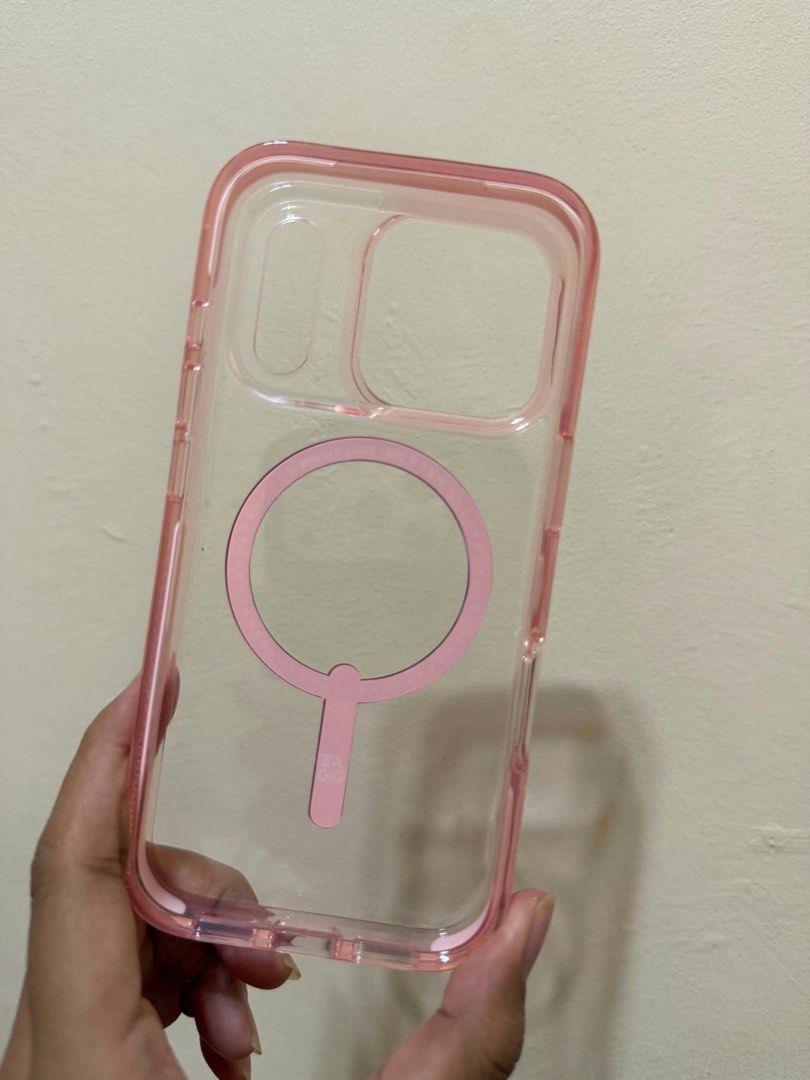 ZAGG Case for iPhone 17pro (Category: Cases & Sleeves) located in Manila. Submitted by happytiger-d966 (Listing ID 1466781323, Image 2). Description: Selling my ZAGG Phone Case from PMC For Iphone 17 Pro Pink Sorbet Never been used With box Orig Price: P1,590.00 Selling for: P1,000.00 tysm! 💖.