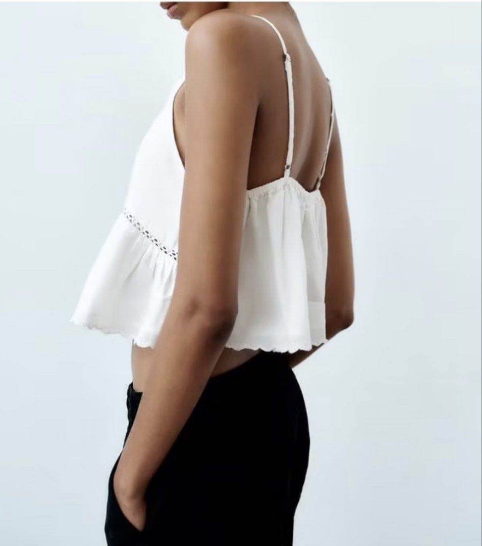 Zara Embroidered Top (Category: Sleeveless) located in Legazpi City. Submitted by arkimin (Listing ID 1466935870, Image 3). Description: Hi! I’m selling my Zara Embroidered Top. Size XS Used once.