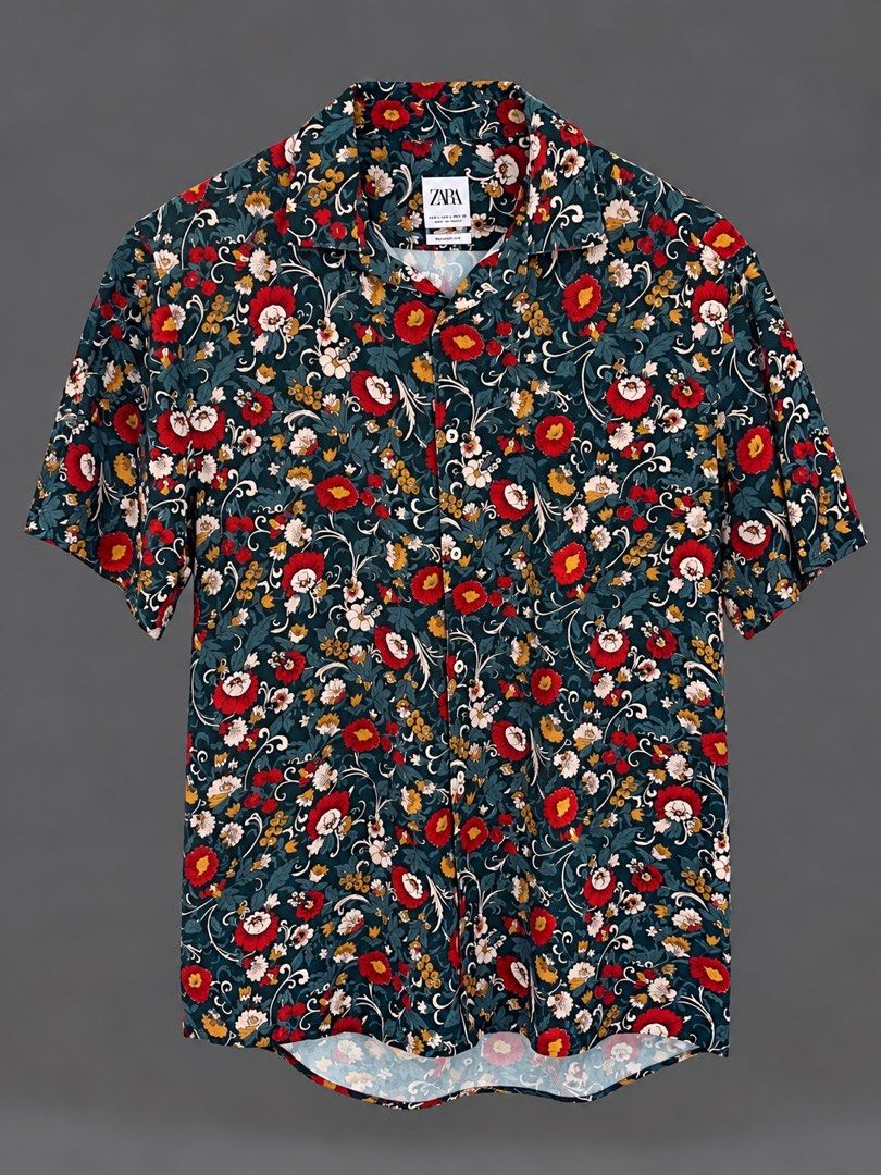 ZARA Floral Summer Polo (Category: Tshirts & Polo Shirts ) located in Manila. Submitted by socalkid (Listing ID 1466848444, Image 1). Description: ZARA Floral Summer Polo Lightweight, breathable material. Size: L 21 x 27.5 ✅ Used, no functional issue 🇯🇵 Bought in Tokyo 💵 Price slightly negotiable 🛵 On-hand | Ready to ship ⚠️ Free shipping for purchases of two or more items.