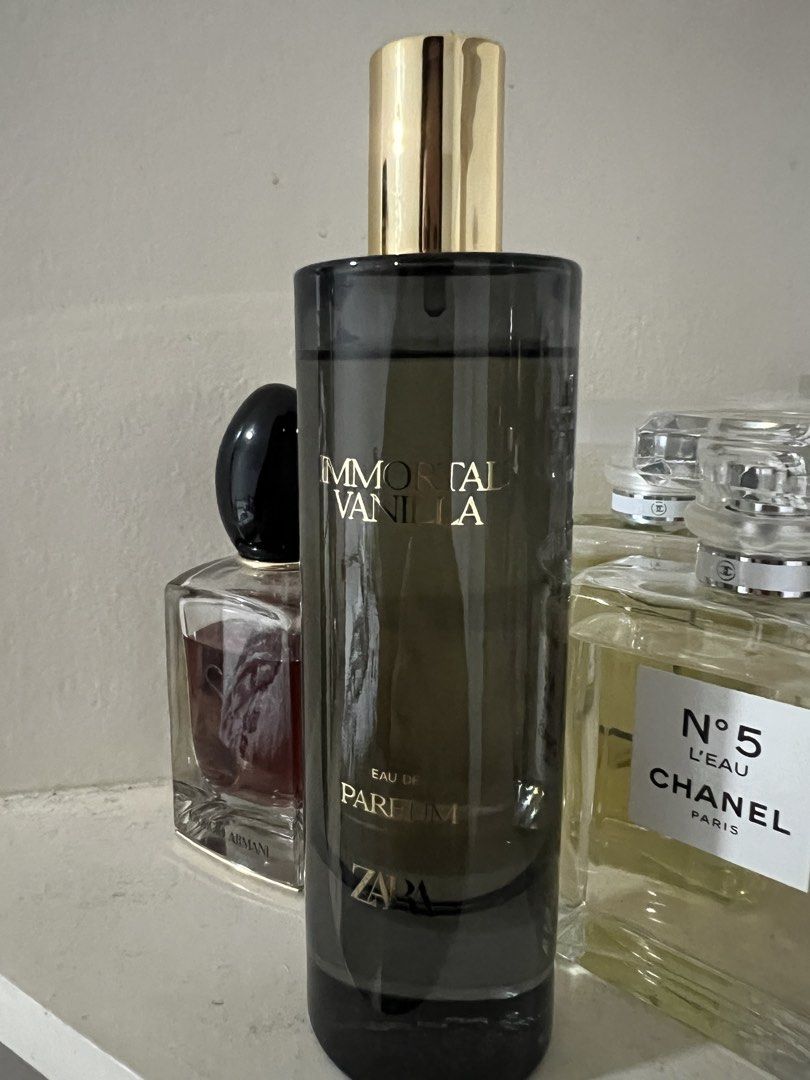Zara Immortal Vanilla (Category: Fragrance & Deodorants) located in Angeles City. Submitted by pau.z (Listing ID 1466909471, Image 1). Description: Approx. 70ml left of 80ml bottle Great dupe of Matiere Premier Vanilla Powder. Bought in Zara Thailand Aug 2025. Bottle only. Shipping c/o buyer. .