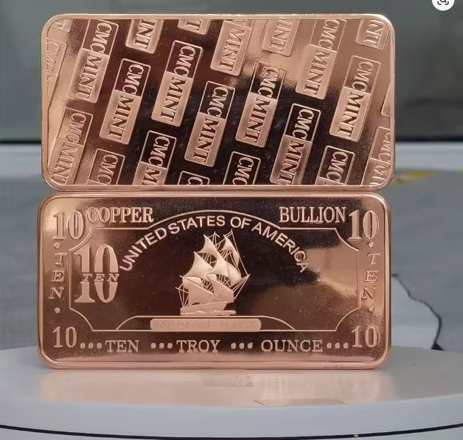 10 oz Copper Bar Ship Design (Category: Currency) located in Quezon City. Submitted by victr2 (Listing ID 1419136347, Image 3). Description: 10 oz Copper Bar Ship Design Material: Pure Copper Weight: 110 oz Size: 120x60x5mm size Price: 6,500 2pcs available Item for pickup at our location in North Fairview QC. .