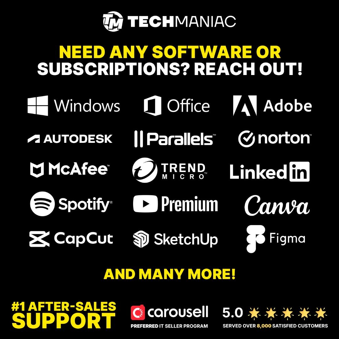 🔥 MALWAREBYTES 1/2YEARS SUBSCRIPTION (Plus / Premium) 🔥 1/2/5 Devices (Category: Software) located in Singapore. Submitted by tech_maniac (Listing ID 1419028200, Image 3). Description: Protect your PC/Mac with Malwarebytes antivirus + anti-malware security for safer browsing and stronger real-time protection (depending on plan). Digital delivery with activation guidance provided. ⭐ Quick 1-liner (What each does) Malwarebytes Plus: Essential pro