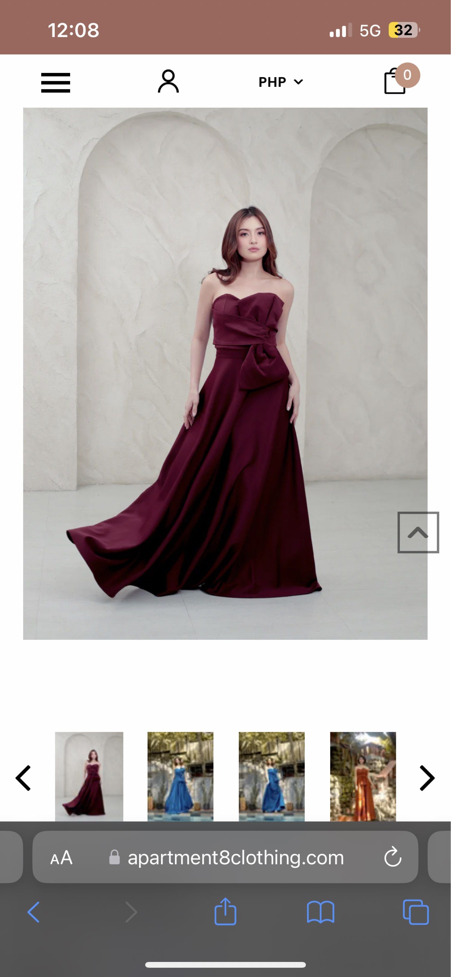 Apartment8 Vittoria Gown (Emerald) (Category: Evening dresses & gowns) located in Quezon City. Submitted by declutterwithgel (Listing ID 1419167522, Image 1). Description: OG SRP: 5980 Bluish sa pics but green talaga siya.