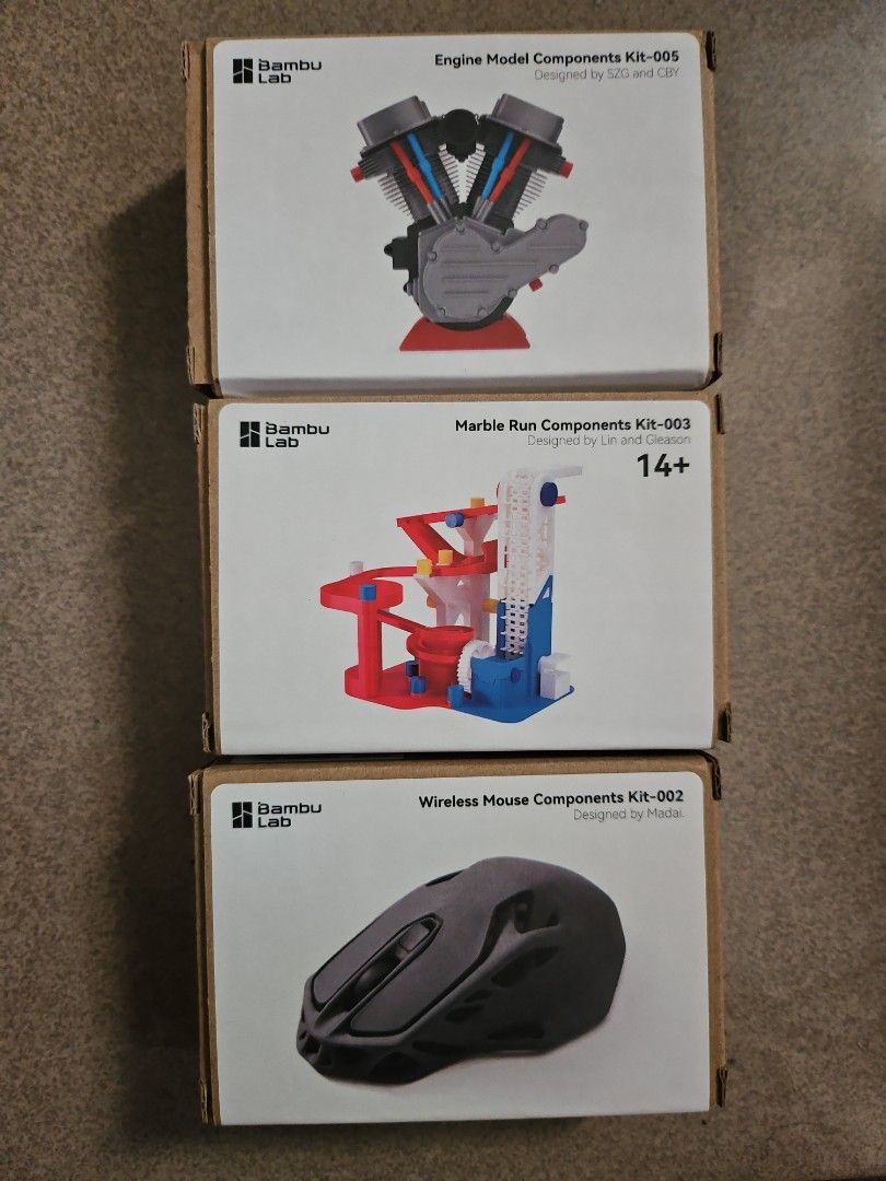 Bambu Lab Model Kits - Engine, Marble Run, Wireless Mouse, Hobbies ...