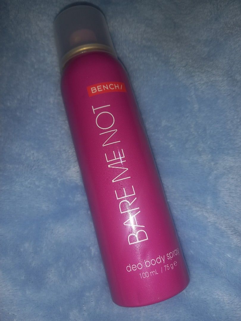 Bench Bare Me Not Deo Body Spray 100ml (Category: Fragrance & Deodorants) located in Caloocan City. Submitted by ms.regina (Listing ID 1419149109, Image 2). Description: last price na po RFS: na stock na lang sa bahay .