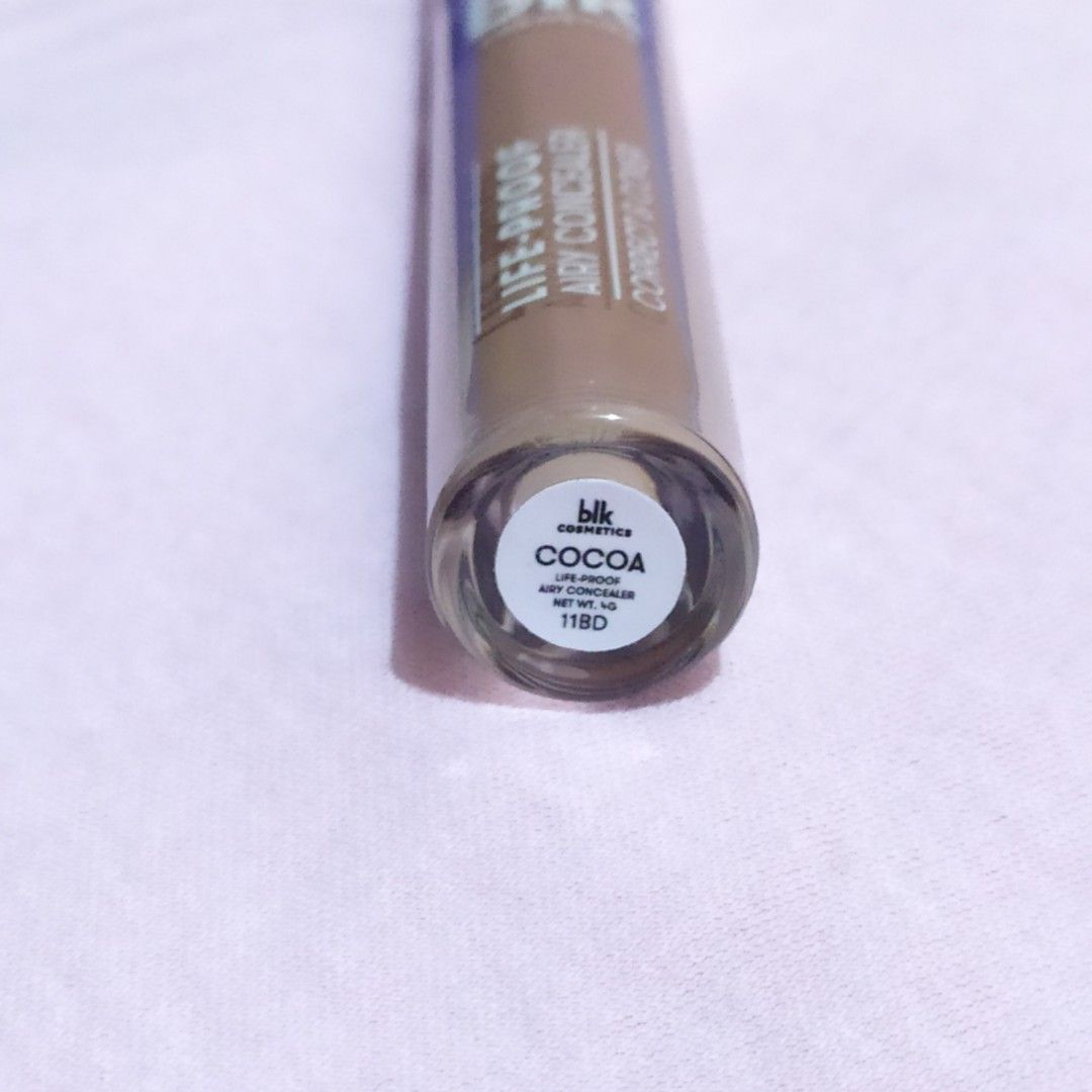 BLK Cosmetics Life-Proof Airy Concealer - Cocoa (Category: Makeup) located in Batangas. Submitted by midzybinky (Listing ID 1419045689, Image 2). Description: - BLK Cosmetics Life-Proof Airy Concealer in Cocoa - easy to blend - Clear tube with a white cap - fixed price - rfs: not my shade.