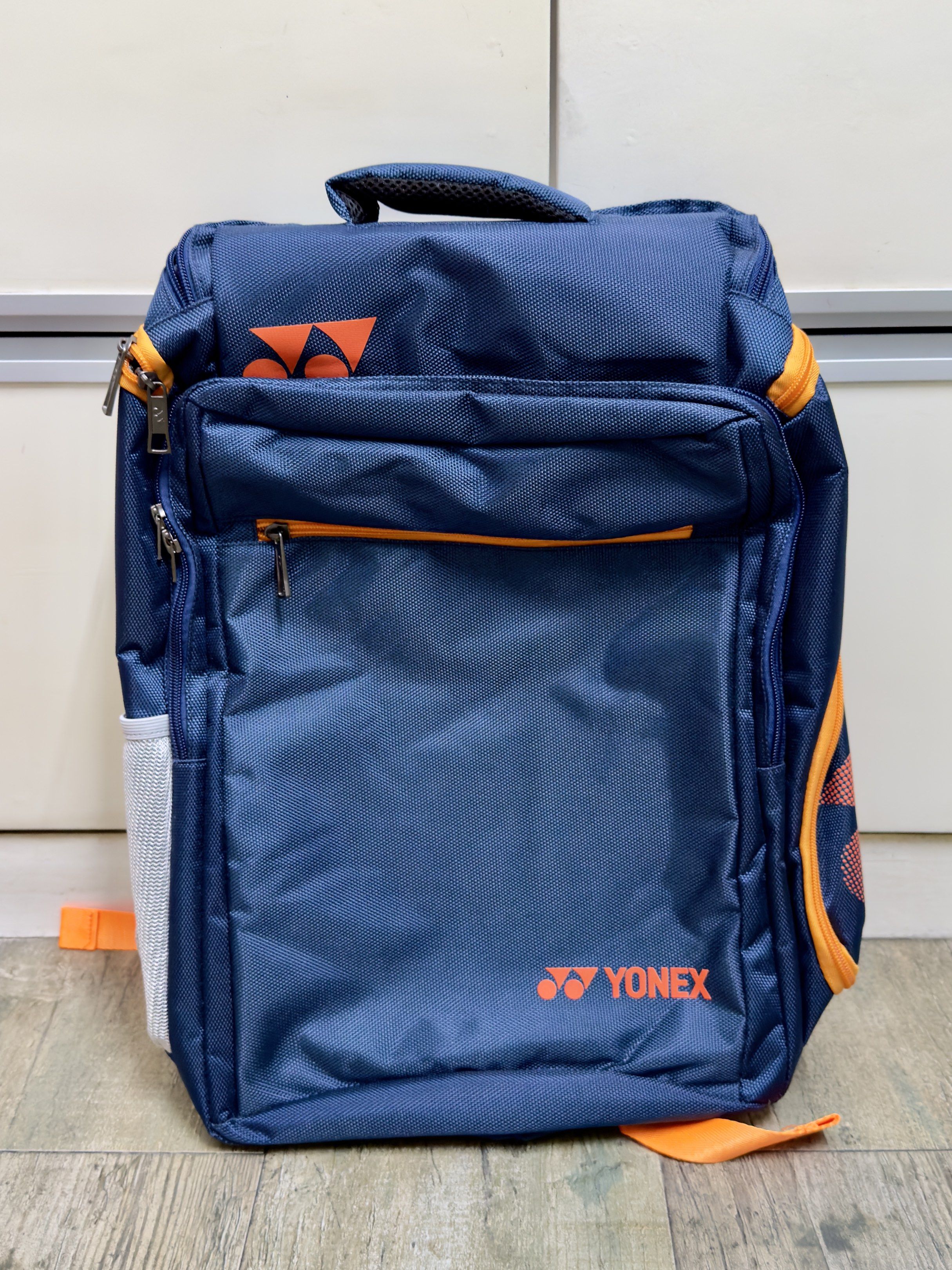 Brand new Yonex backpack w/ shoe compartment (Category: Backpacks) located in Del Monte. Submitted by richard.o.yu (Listing ID 1418983429, Image 1). Description: 19 inches height x 15 inches width. Negotiable. .